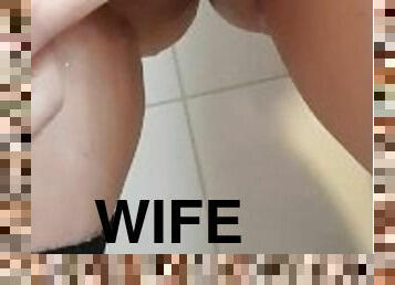 Nice wife make pee
