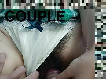 Thai Couple Wearing Panties Fucking Gets A Creampie. Woman Orgasms And Cum Inside Her. ??????????u