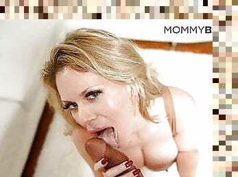 Titty Fucking My Blonde Stepmom&#039;s Big Tits Is The Best 