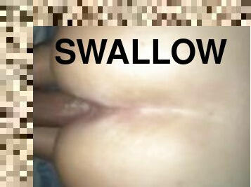 Big ass Latina cum swallow