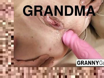 mormor, gammal, anal, mogen, avsugning, cumshot, gamling, blandade-raser, hardcore, svart