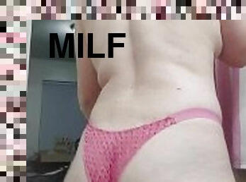 röv, fet, amatör, milf, bbw, blond, ensam, vit, string