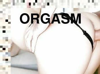 doggy-style, orgasm, avsugning, oral, fantastisk, close-up, hårt, skrikande