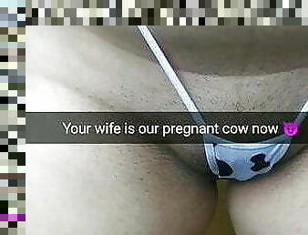Faithful wife turned in slutty pregnant cow with big boobs!