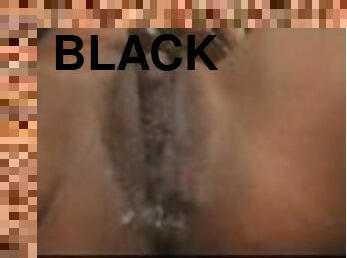 Creamy Pussy fucking big black dildo