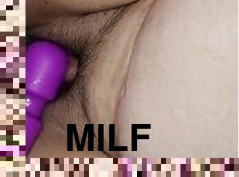 fitta-pussy, fru, amatör, gigantisk-kuk, milf, leksak, creampie, bbw, pov, tight