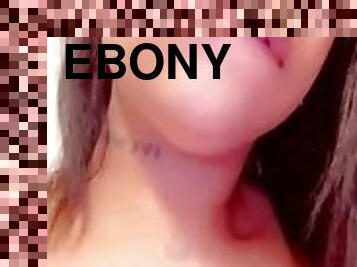 chatte-pussy, ébène, jouet, latina, pornstar, ejaculation-interne, hirondelle, ejaculation, bite