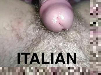 klitta, masturbation, fitta-pussy, pov, ansiktssprut, italiensk, retande