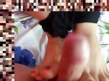 MASTURBATION WITH TIED UP FEET