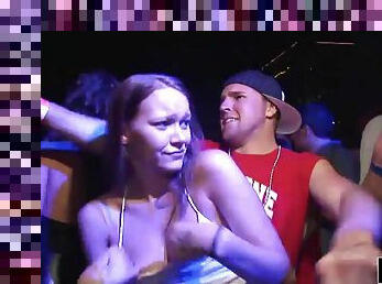 Amazing chicks like to strip in a club