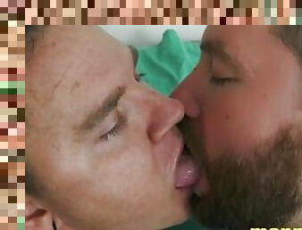 Hot Gay Kissing - Kaleb DeWulf - Leo Blue - Manpuppy