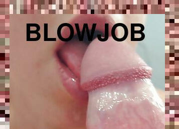 Hot Blowjob Extreme Close Up