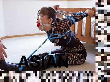 asiatisk, bdsm, bondage, brunett