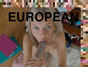 18 Years Old And Anal Toy In 18yo Euro Teen Toys Her Bubble Butt With Tight Asshole