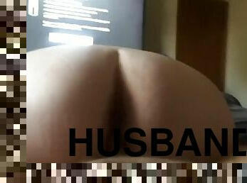 cul, amateur, babes, milf, maman, belle-femme-ronde, joufflue, mari, chevauchement, mère