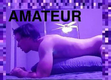 masturbation, amatör, gigantisk-kuk, sprut, ensam, kuk