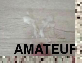 masturbation, amatör, gigantisk-kuk, ensam, kuk