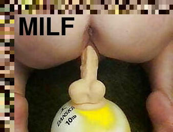 Milf riding dildo