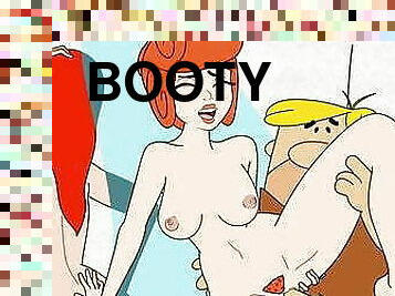 Booty Pebbles - Barney Fucks Them, Wilma And Pebbles