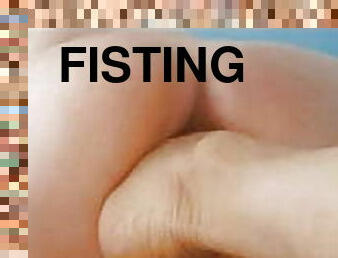 fisting, anal, mogen, fötter, europeisk, euro, bisexuell, femdom, penetrering