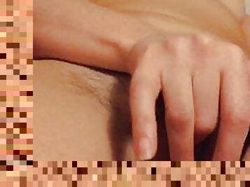 Wife fingering her pussy, pixelated