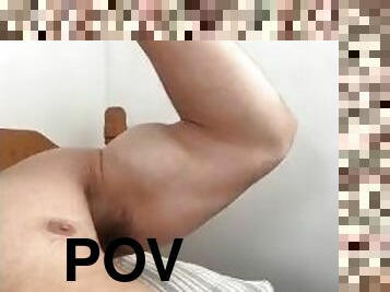 gay, pov, ensam, muskulös