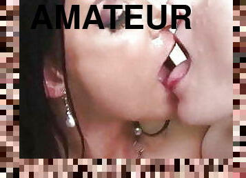 amatör, cumshot, lesbisk, hindu-kvinnor, kyssar, ansiktssprut, brunett