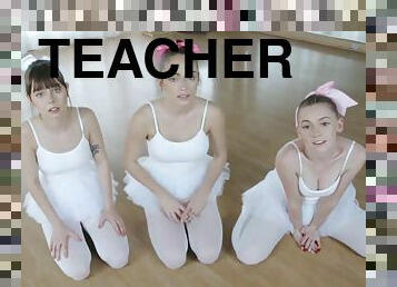Ballerina Teens Get Fucked By Their New Slick Teacher