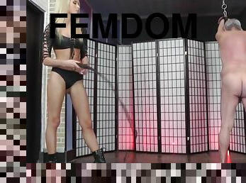 bdsm, slave, blond, elskerinde, femidom