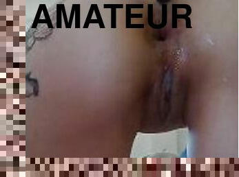 amatör, anal, milf, latinska, dildo, ensam