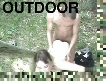 Outdoor fucking is what they love