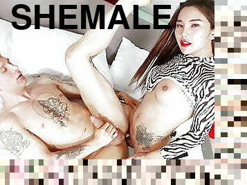 shemale, anal, transa, creampie, sprut, dominans