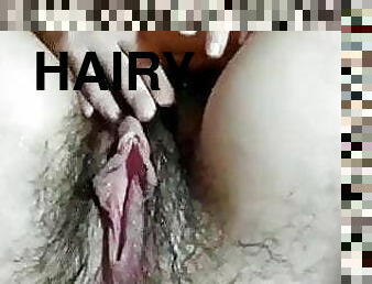 poilue, masturbation, chatte-pussy, maison