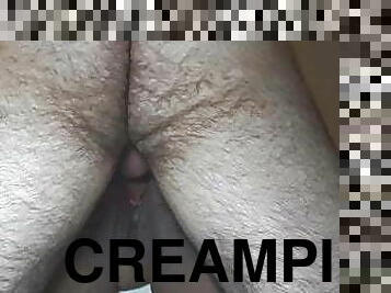 asiatisk, röv, klitta, doggy-style, fitta-pussy, student, blandade-raser, creampie, bbw, knubbig