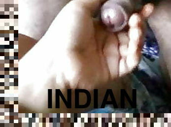 امرأة, هندي, بالإصبع, قبلات, ردف