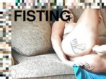 fisting, orgasme, sprøjte, kone, amatør, anal, legetøj, dildo