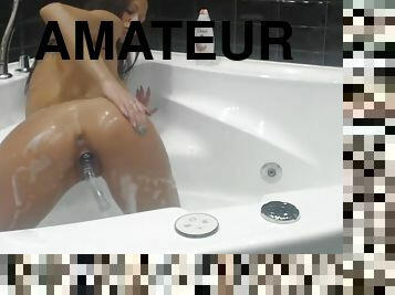 MiaMaxx bubblebath shaving,masturbation, dildoing