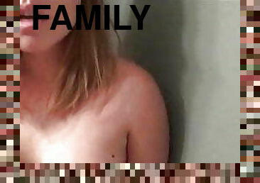 röv, storatuttar, gigantisk-kuk, milf, latinska, mamma, creampie, pov, familj, knullande