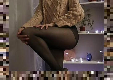 gros-nichons, collants, chatte-pussy, russe, black, mignonne, belle, parfait, solo, humide