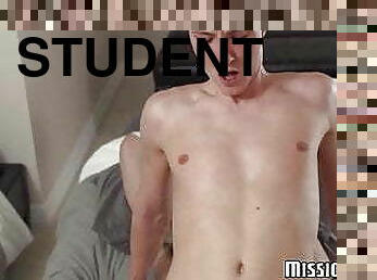 student, cumshot, stor-pikk, homofil, deepthroat, knulling-fucking, twink, suging