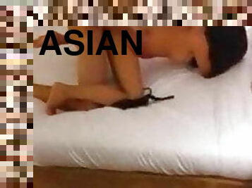 asiatisk, doggy-style, orgasm, knullande