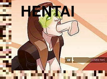 deepthroat, hentai