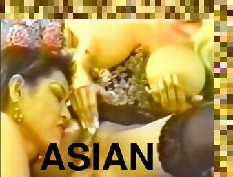 asiático, tetas-grandes, lesbiana
