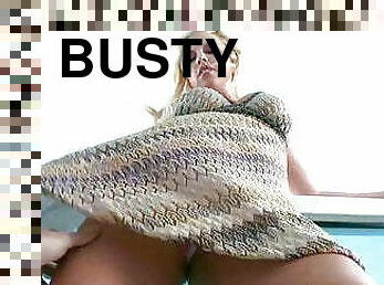Busty Britney Amber deepthroats big cock before pounding