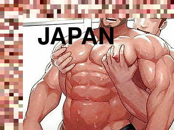 énorme-bite, gay, japonais, musclé