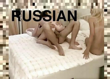 Russian teens threesome