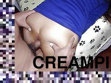 rumpe, anal, tenåring, latina, creampie, cum, stram, vagina, brutal, ydmykelse