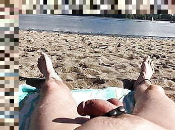 nudisti, homo, plaža