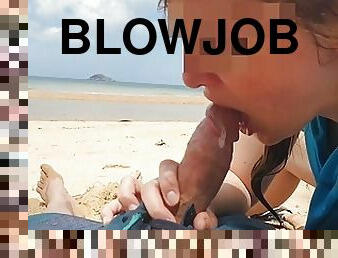 Blowjob at the beach