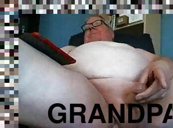 grandpa stroke on webcam